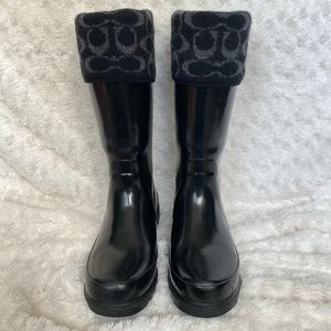 Coach Tall Rain Boots